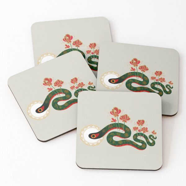 Item preview, Snake and flower designed and sold by pikaole.