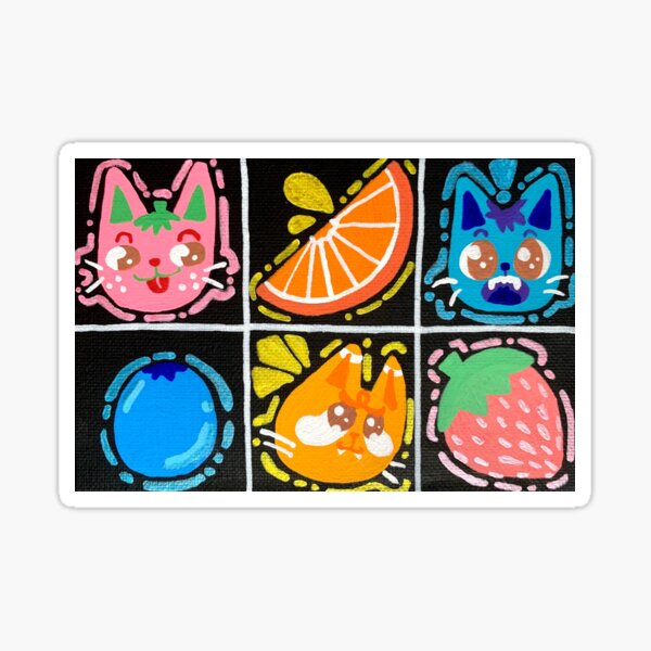 Fruit Cats! Sticker