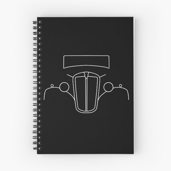 Item preview, Vintage Morris 8 outline graphic (white)  designed and sold by soitwouldseem.