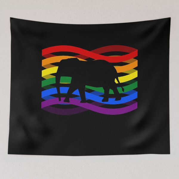 Item preview, Elephant rainbow designed and sold by 1681830934131.