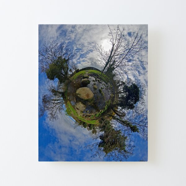 Stepping Stones Across Kilkeel River, Mountains of Mourne Canvas Mounted Print