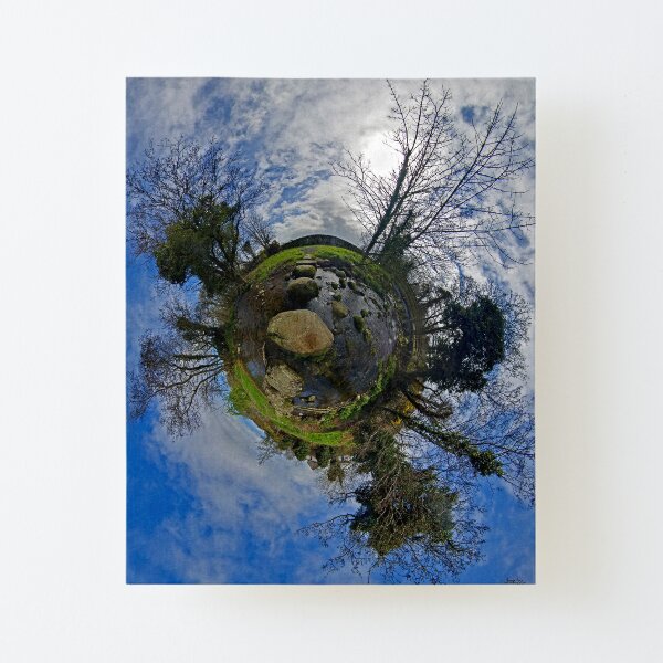 Stepping Stones Across Kilkeel River, Mountains of Mourne Canvas Mounted Print
