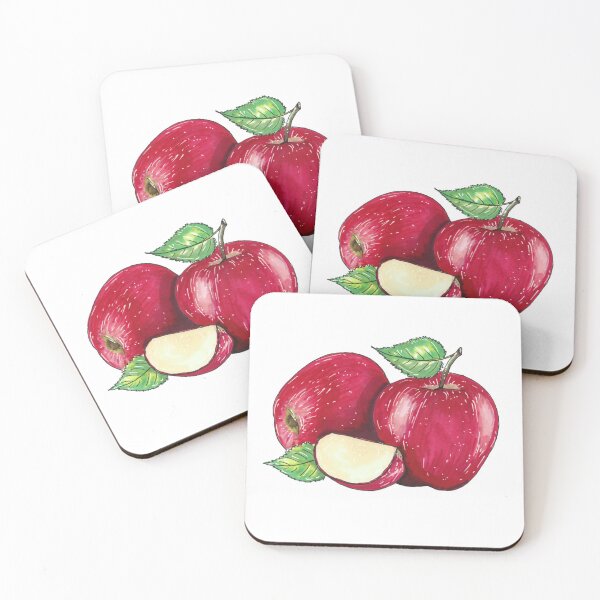 Item preview, Red apples print designed and sold by aticaart.