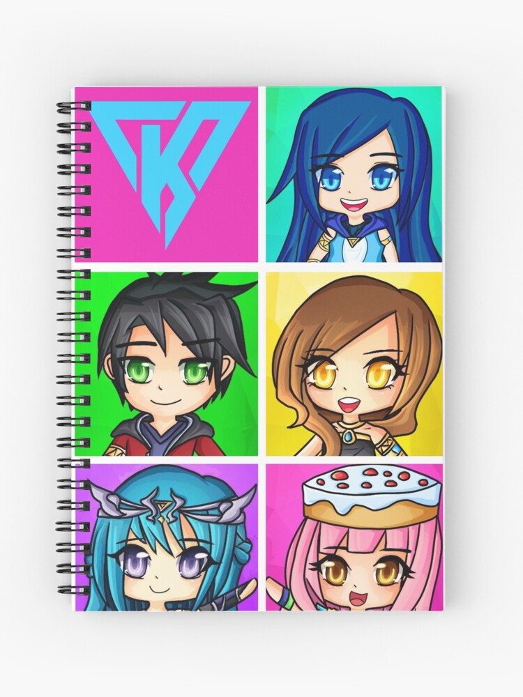 Funneh And The Krew Anime Style Spiral Notebook - its funneh roblox fashion famous