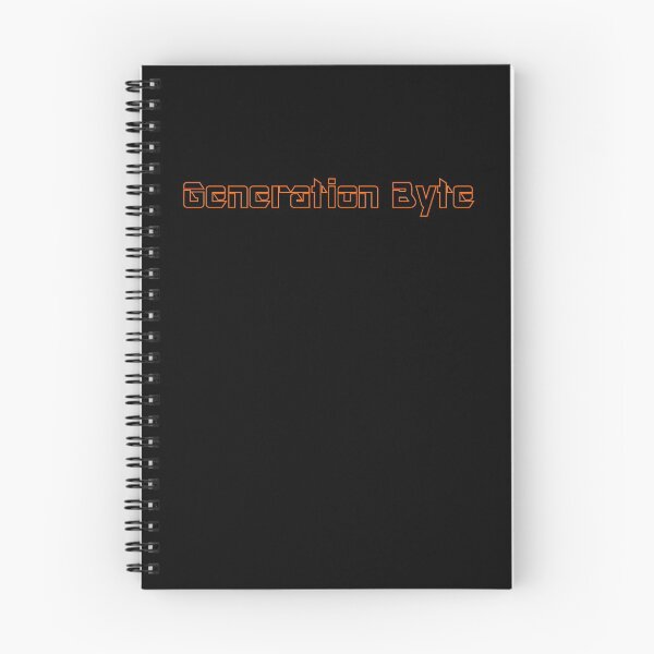 Item preview, Generation Byte Orange Outline on Black Background designed and sold by GenerationByte.