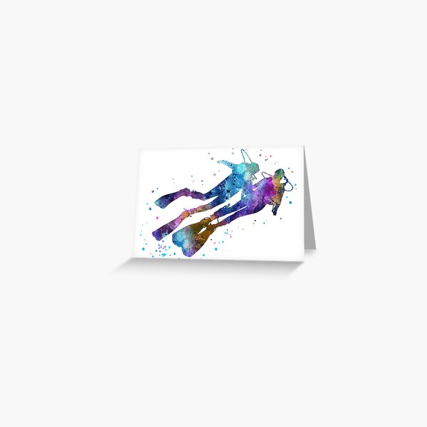 Item preview, Scuba divers, scuba couple, scuba divers couple designed and sold by Rosaliartbook.