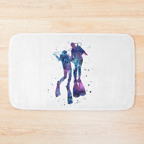 Item preview, Scuba divers, scuba couple, scuba divers couple designed and sold by Rosaliartbook.