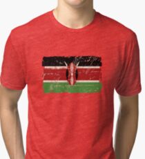 Kenia Flagge - Vintage-Look Vintage T-Shirt