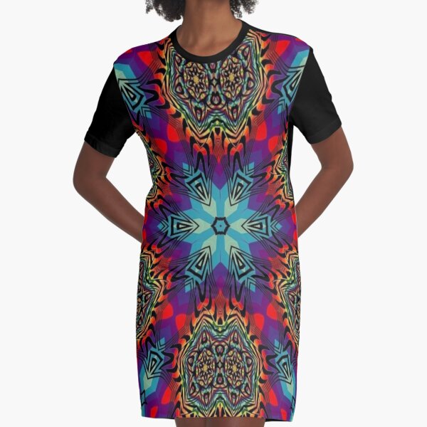 Motif, Visual Art Graphic T-Shirt Dress