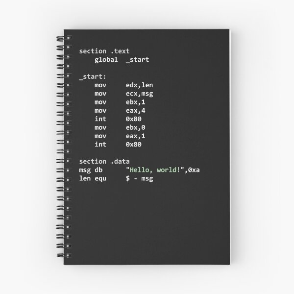 Item preview, Hello World in x86 Assembly Code designed and sold by mstfcntrk.