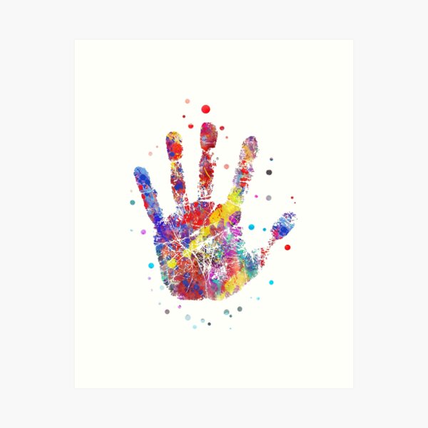 Item preview, Handprint, human hand-print designed and sold by Rosaliartbook.