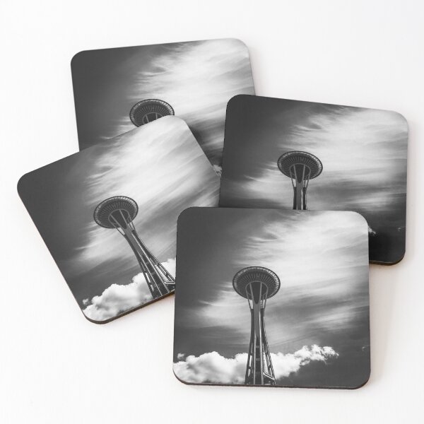 Item preview, Black and White Seattle Space Needle designed and sold by KatTalbolt.