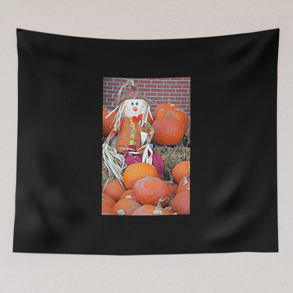 Item preview, Scarecrow and Pumpkins designed and sold by Shelley Loewnau-Jones Studio.