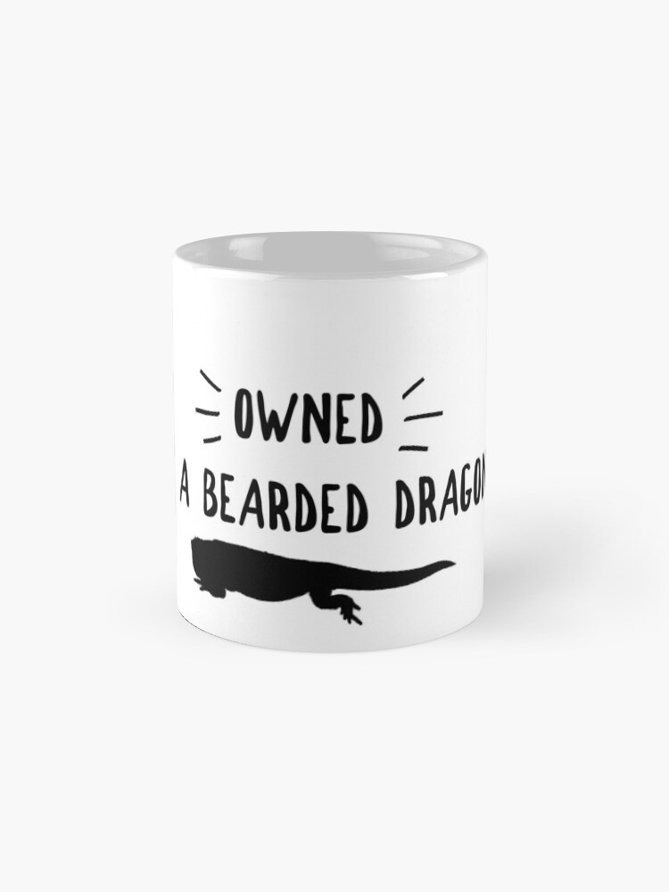 Alternate view of Owned By A Bearded Dragon Mug