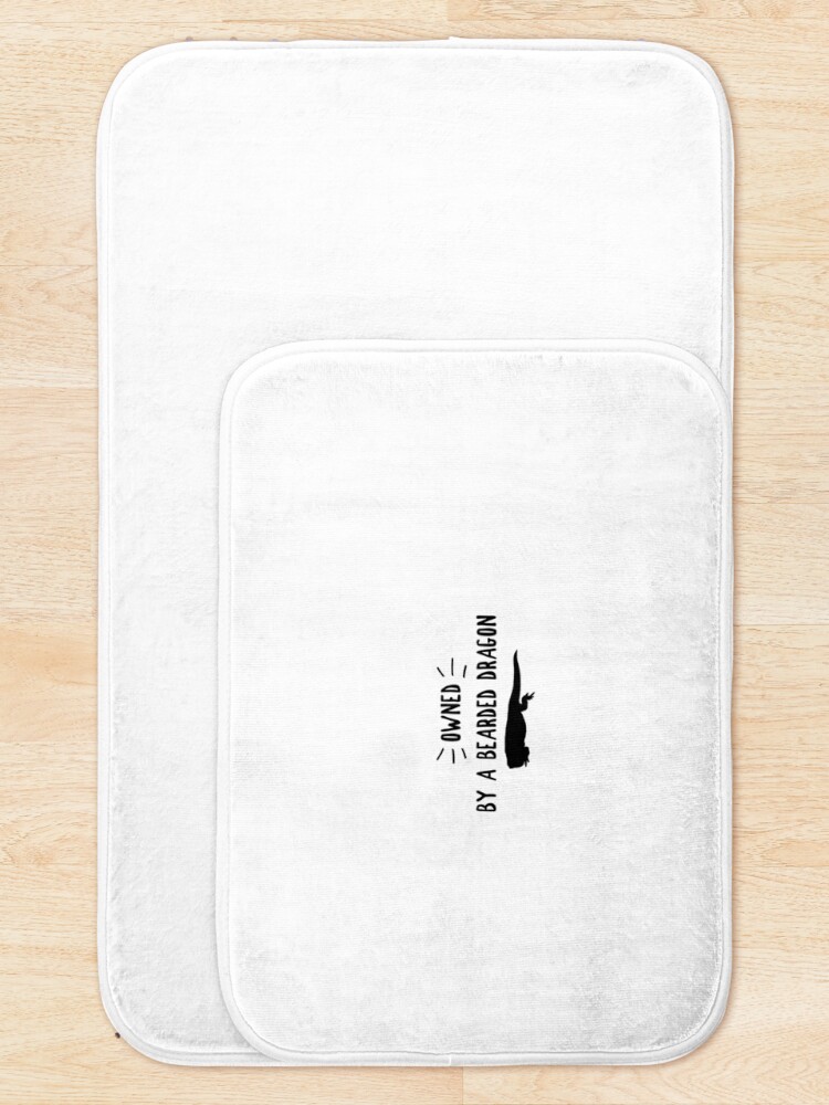 Alternate view of Owned By A Bearded Dragon Bath Mat