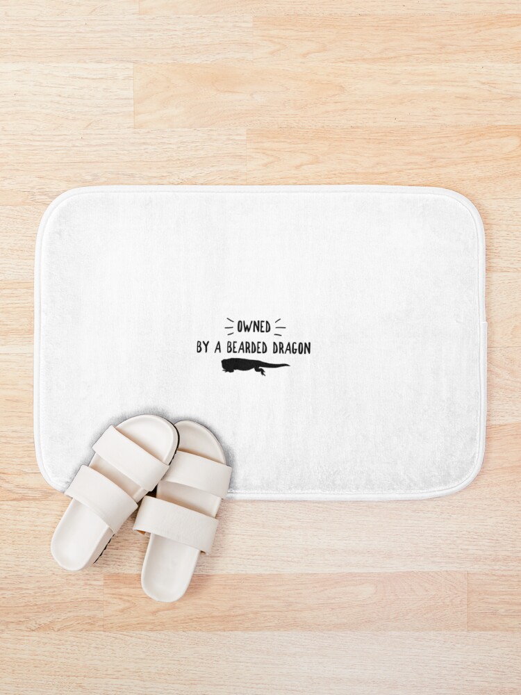 Alternate view of Owned By A Bearded Dragon Bath Mat
