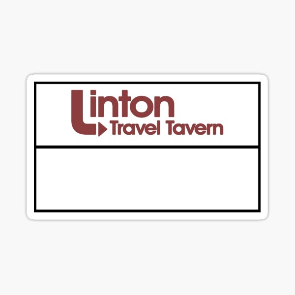 Item preview, Linton Travel Tavern Blank Name Badge! designed and sold by LordNeckbeard.