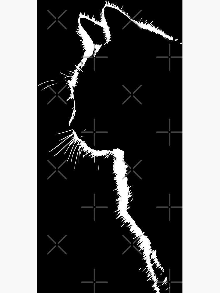 Thumbnail 3 of 3, Poster, Cat silhouette designed and sold by NVDesigns.