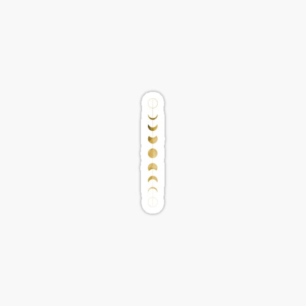 Artikel-Vorschau von Mondphasen - Gold Minimale Grafikdesign-Version, designt und verkauft von Lumos19 Studio.