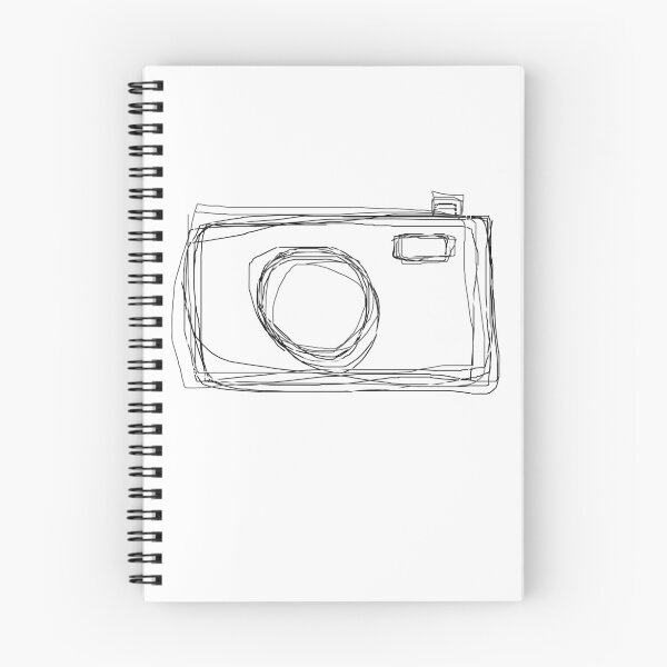 Item preview, Camera doodle black, white and grey designed and sold by qlobba.