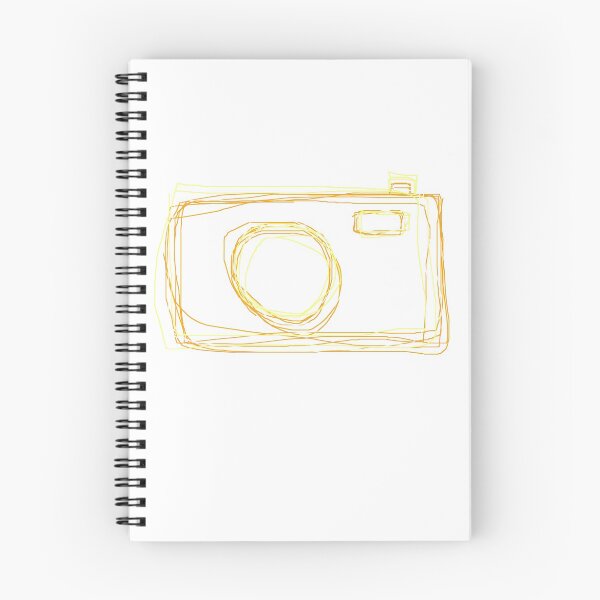 Item preview, Camera doodle orange, white and yellow designed and sold by qlobba.
