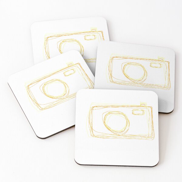 Item preview, Camera doodle orange, white and yellow designed and sold by qlobba.