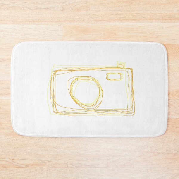 Item preview, Camera doodle orange, white and yellow designed and sold by qlobba.