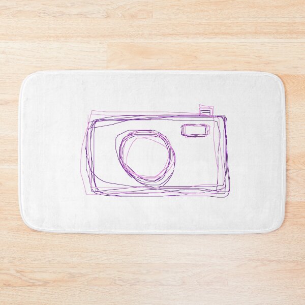 Item preview, Camera doodle purple, white and pink designed and sold by qlobba.