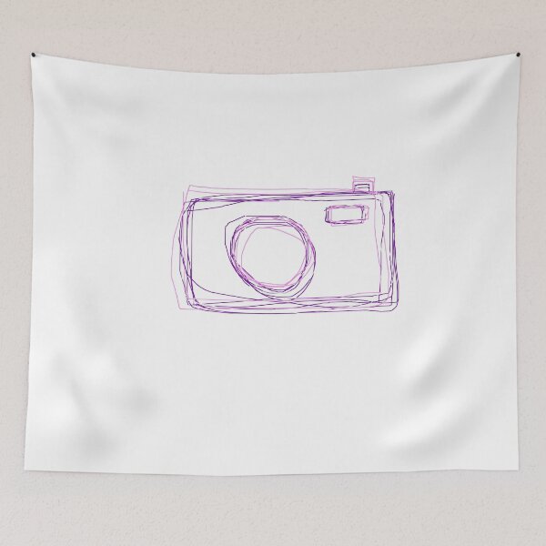 Item preview, Camera doodle purple, white and pink designed and sold by qlobba.