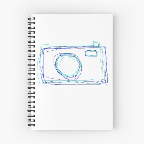 Item preview, Camera doodle blue, white and green designed and sold by qlobba.