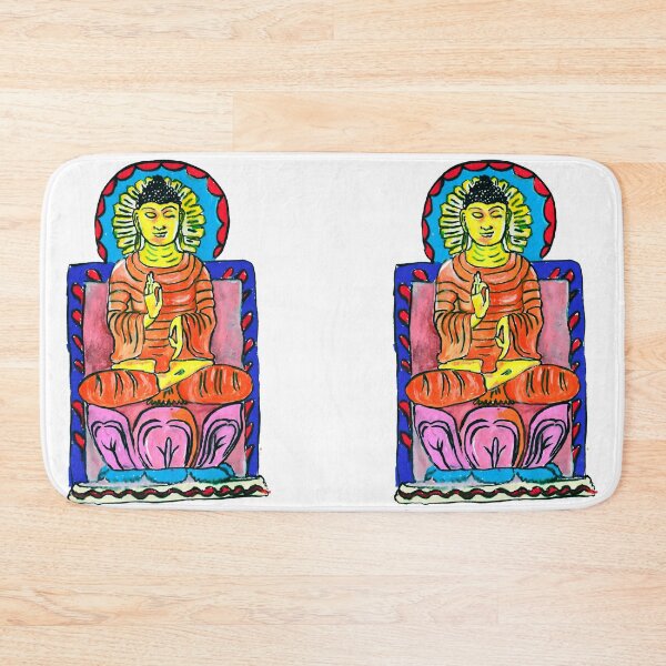 Item preview, Buddha enlightenment watercolor painting || Buddha sticker || Buddha poster  designed and sold by KARTICK DUTTA.