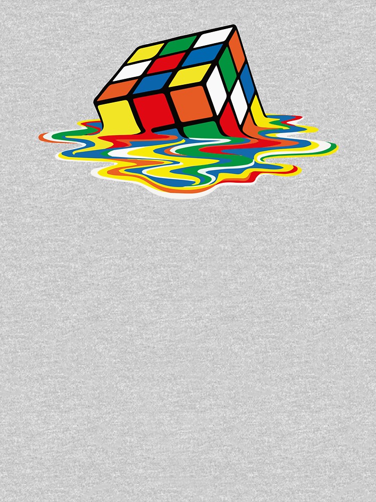 Rubik Cube Melted t Shirt, Original Gift Idea by clothorama