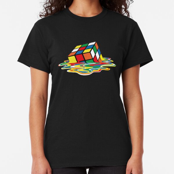 Rubik Cube Melted t Shirt, Original Gift Idea Classic T-Shirt