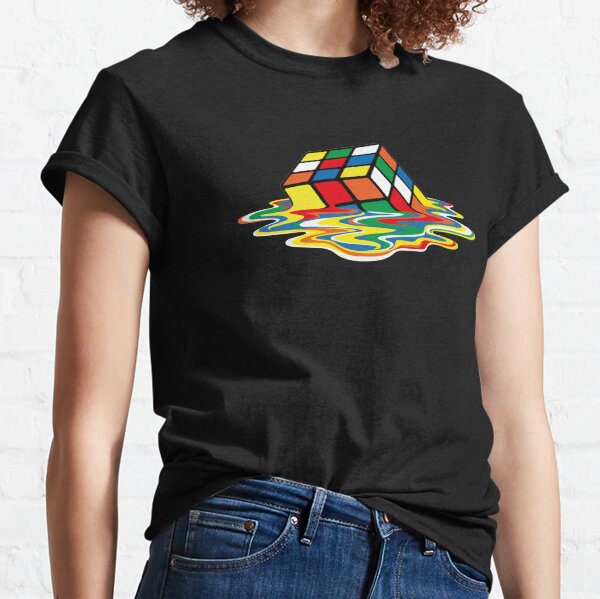 Rubik Cube Melted t Shirt, Original Gift Idea Classic T-Shirt