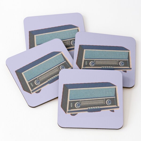Item preview, A Retro Cool Blue Radio  designed and sold by VictorIos.