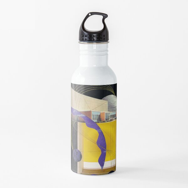 yellow space Water Bottle
