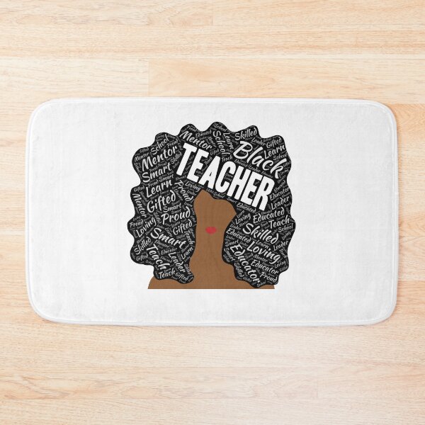 Item preview, Black African American Teacher Words in Afro designed and sold by blackartmatters.