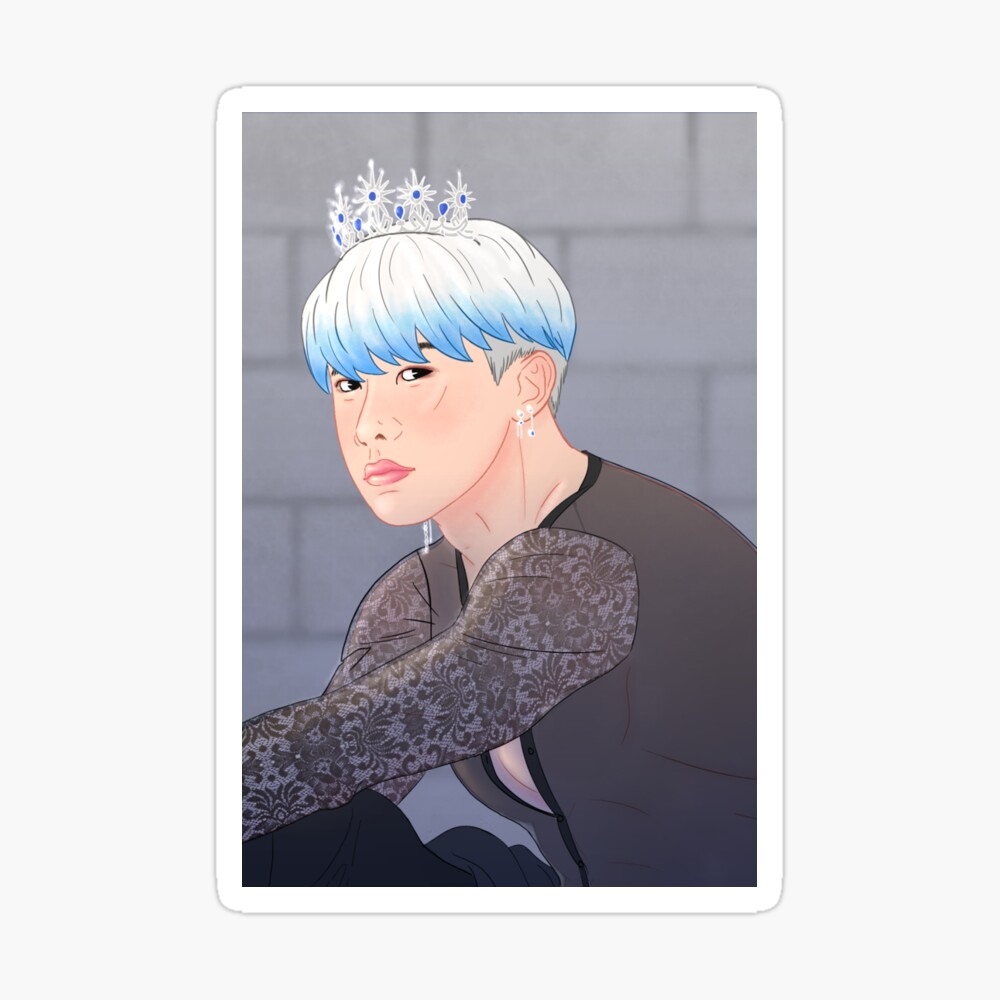 prince wonho of monsta x fanart art board print for sale by selesehuth redbubble