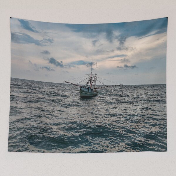 Item preview, Lonely boat designed and sold by KensLensDesigns.