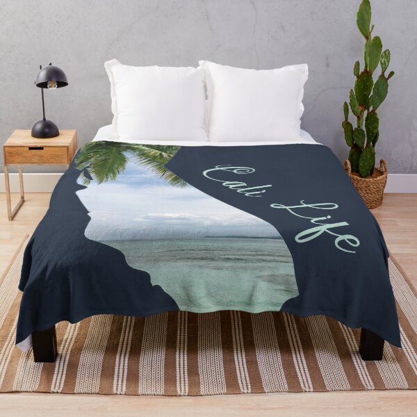 Item preview, Cali Life Beach in California Silhouette designed and sold by BlackCoffeeCake.