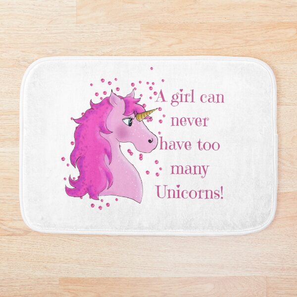 Pink Unicorn Bath Mat