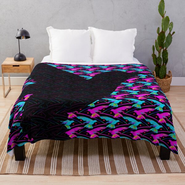 Item preview, Flocking Hummingbird Hearts - Blacker Silhouette designed and sold by weavernap.