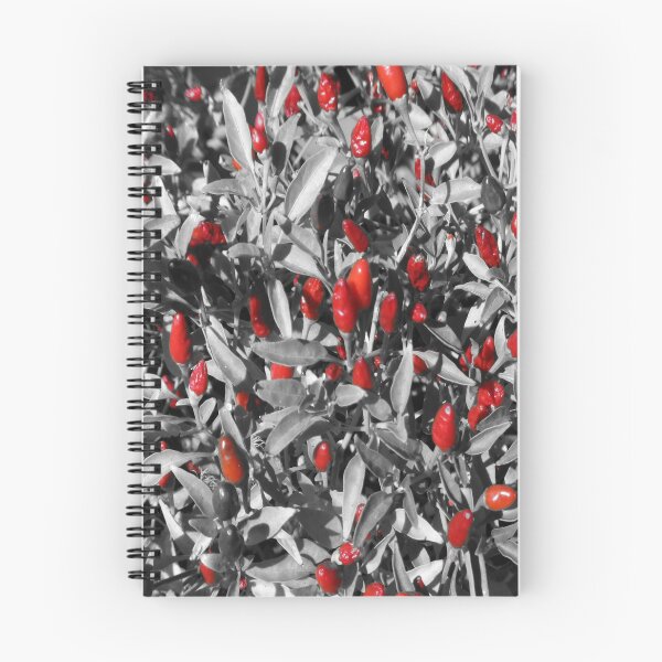 Item preview, Red chillies on black and white designed and sold by BigAndRed.