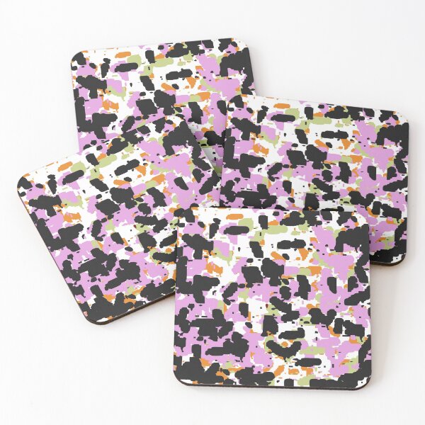 Item preview, Retro Splattered Paint Pink Black Multi designed and sold by PageDesigns.