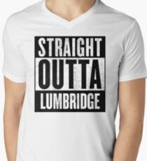 Straight Outta Lumbridge Men's V-Neck T-Shirt