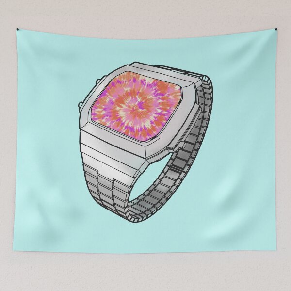 Item preview, Tie Dye Psychedelic Retro Casio Watch designed and sold by TheTarotShop.