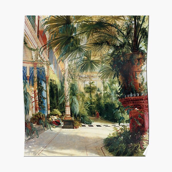 Carl Blechen - The Interior of the Palm House Poster