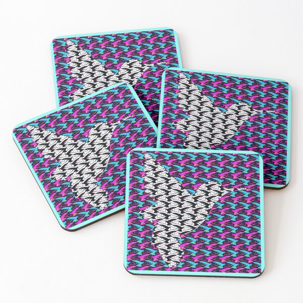 Item preview, Flocking Hummingbird Hearts - Black n White Silhouette  designed and sold by weavernap.