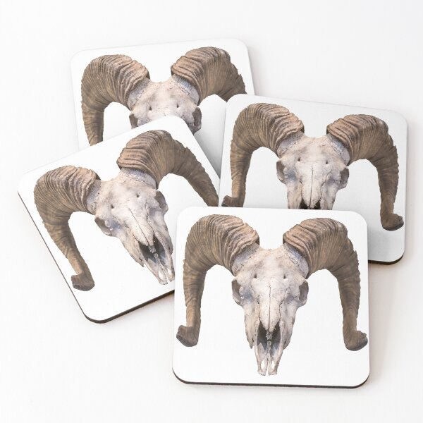 Item preview, Isolated Ram Skull designed and sold by mrdoomits.