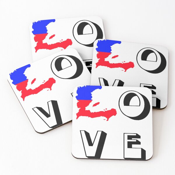 Item preview, LOVE Haiti Map Art Haiti Stickers designed and sold by gigipl7.